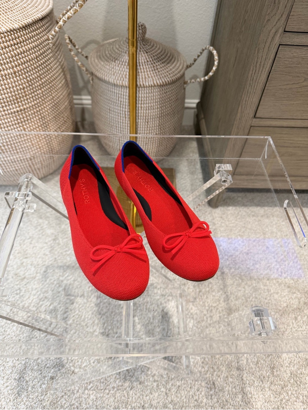 Rothy's The Ballet Flats Color: Glamour Red Size 6